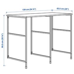 Etajera suprapusa Ikea Enhet 139x63x87 (Alb) Thumb