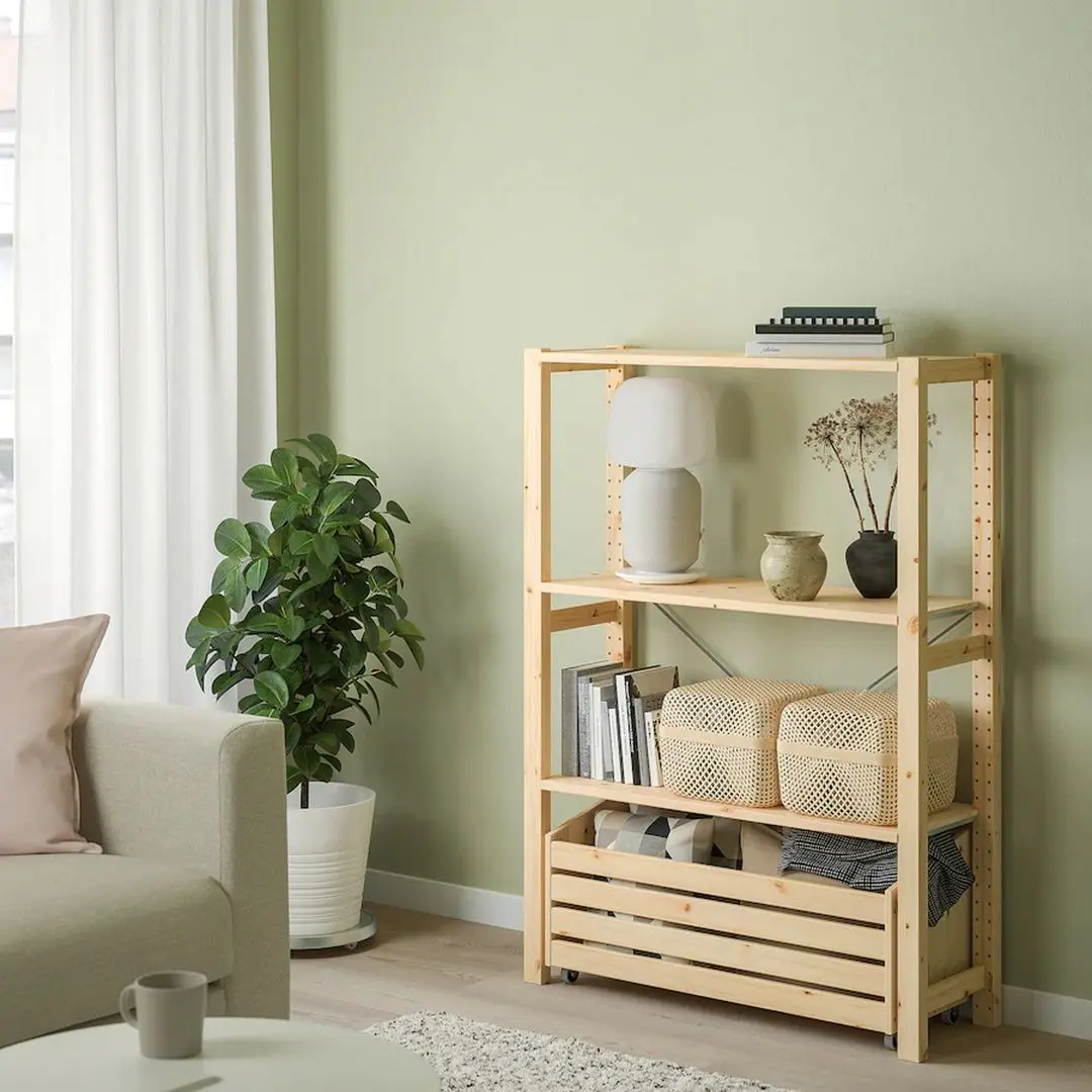 Cutie cu rotile Ikea Ivar 78x30 (Pin) - 3