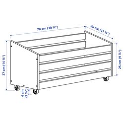 Cutie cu rotile Ikea Ivar 78x30 (Pin) Thumb