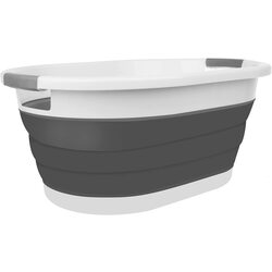 Cos pentru rufe Iso Trade 15371 (Grey/White)