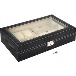 Organizator de ceasuri si ochelari Iso Trade 8497 (Black) Thumb