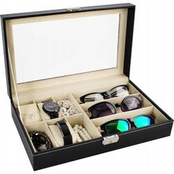 Organizator de ceasuri si ochelari Iso Trade 8497 (Black)