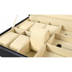 Organizator de ceasuri si ochelari Iso Trade 8497 (Black) Thumb