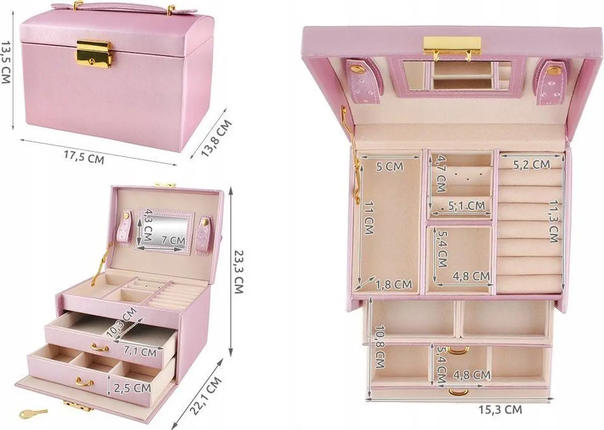 Organizator de bijuterii Iso Trade 6400 (Pink)