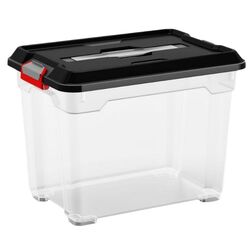 Container cu capac Kis Moover S 18L (Black/Transparent)