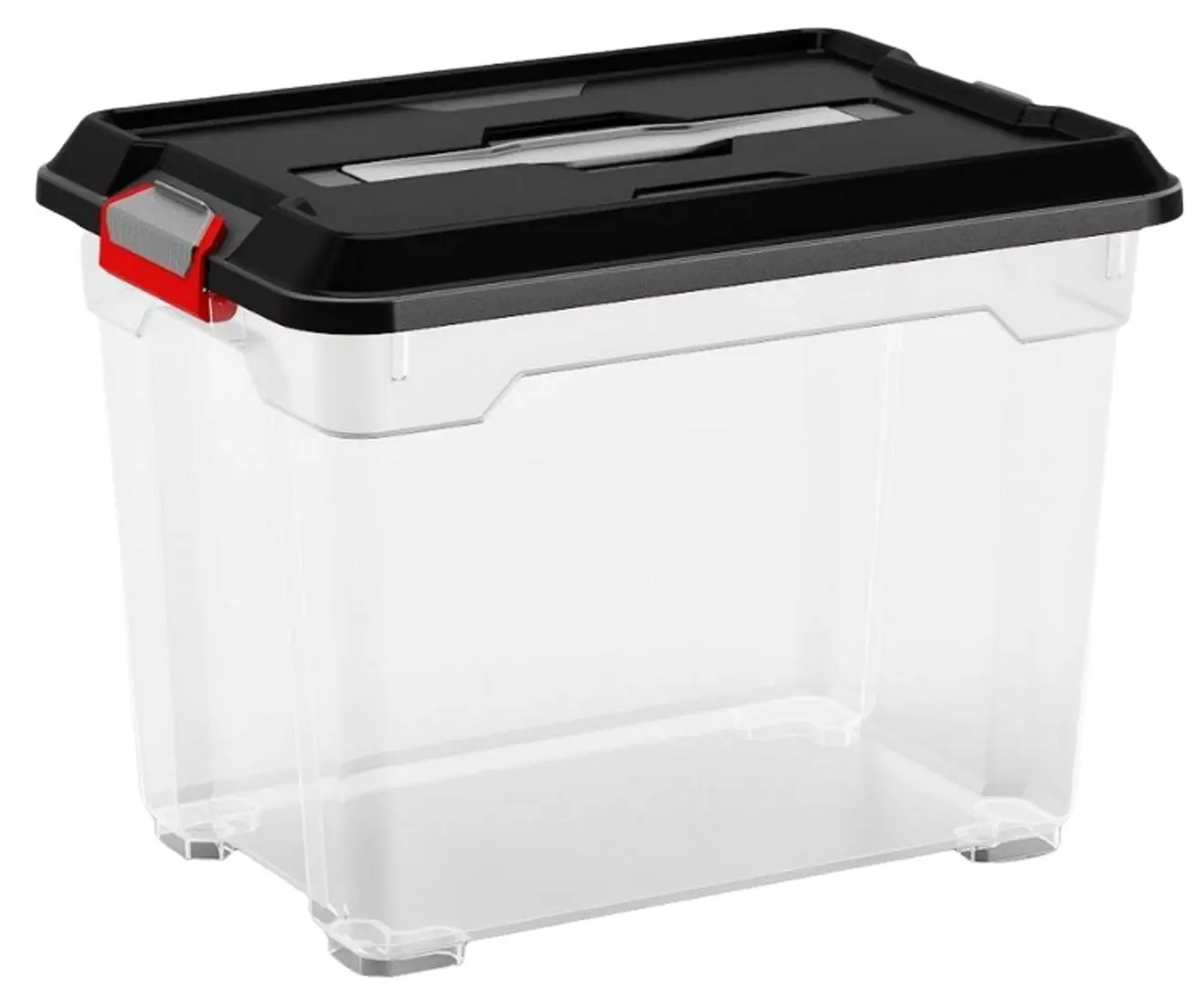 Container cu capac Kis Moover S 18L (Black/Transparent)