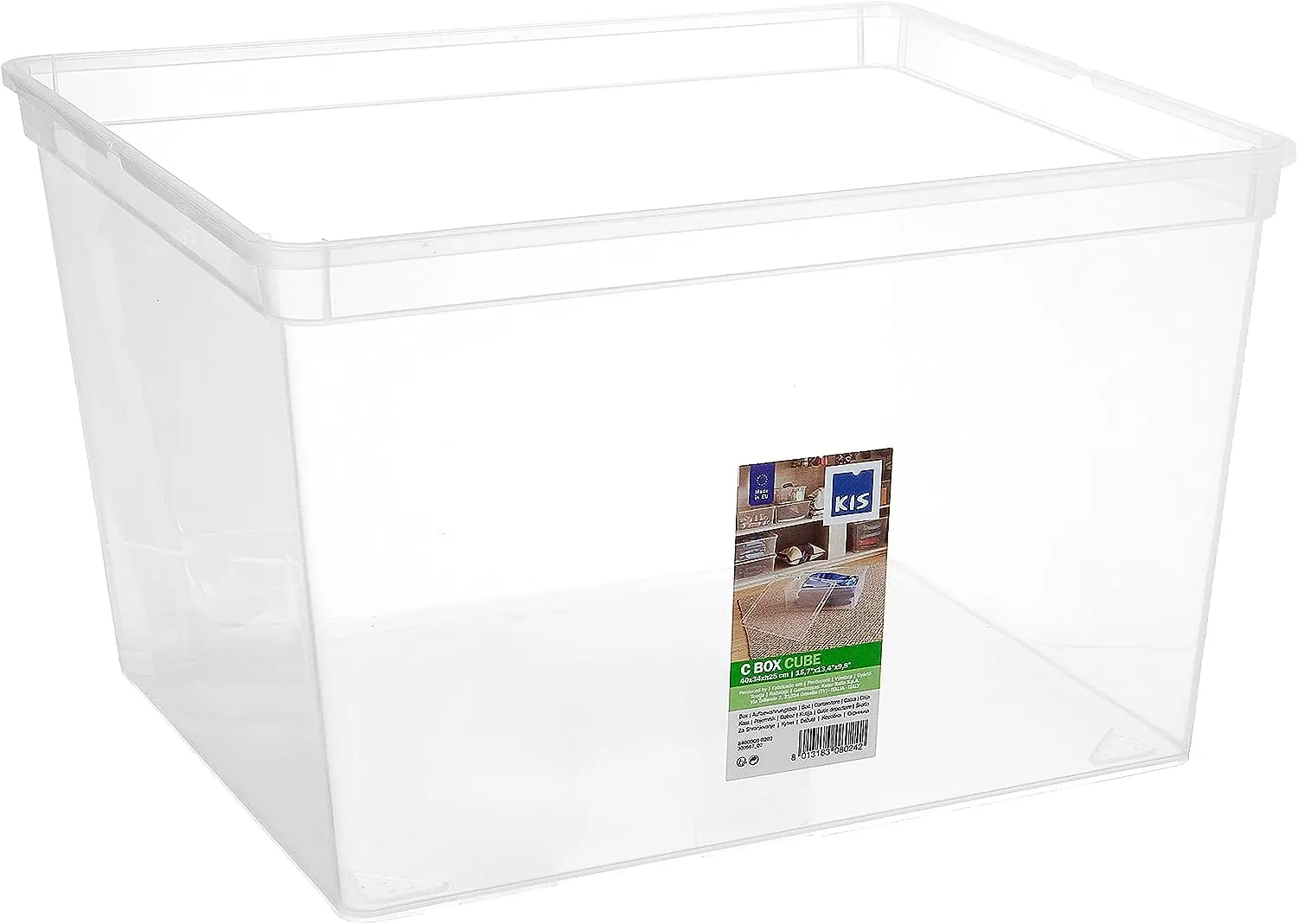 Container Kis C Box Cube 40x34x25cm (Transparent) - 3