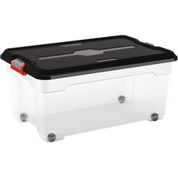 Container Kis Moover L 58x38x27cm (Transparent/Black)