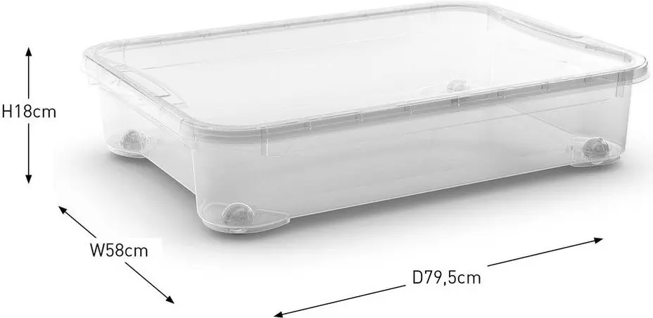 Container Kis T Box XXM 79.5x58x18cm (Transparent)