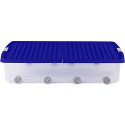 Container Kis W Box XL 79x58x16.5cm (Transparent/Blue) Thumb