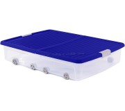 Cutie de depozitare Kis W Box XL 79x58x16.5cm (Transparent/Blue)