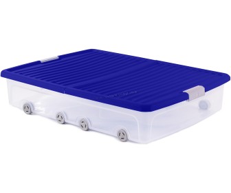 Коробка для хранения Kis W Box XL 79x58x16.5cm (Transparent/Blue)