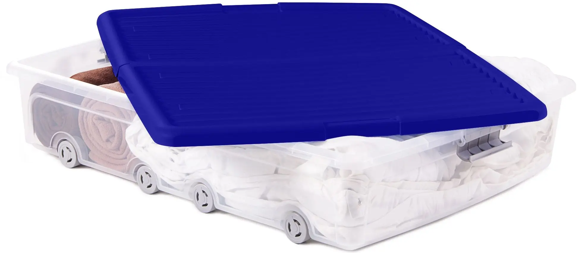 Container Kis W Box XL 79x58x16.5cm (Transparent/Blue)