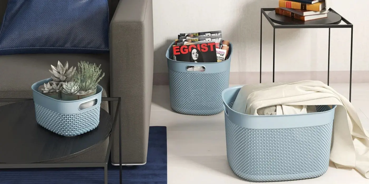 Cos de depozitare Kis Filo XL 33x44x27cm (Dark Grey)