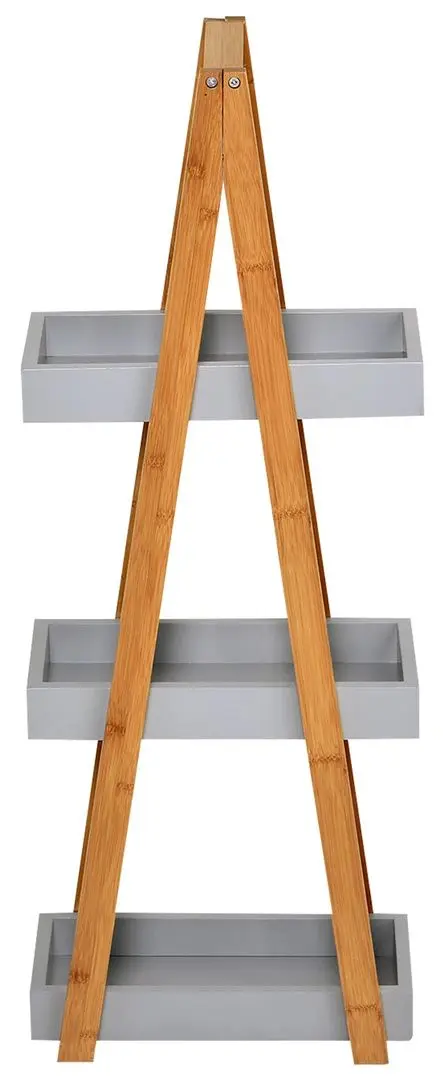 Стеллаж Kleankin 834-100V01GY (Grey/Bamboo)