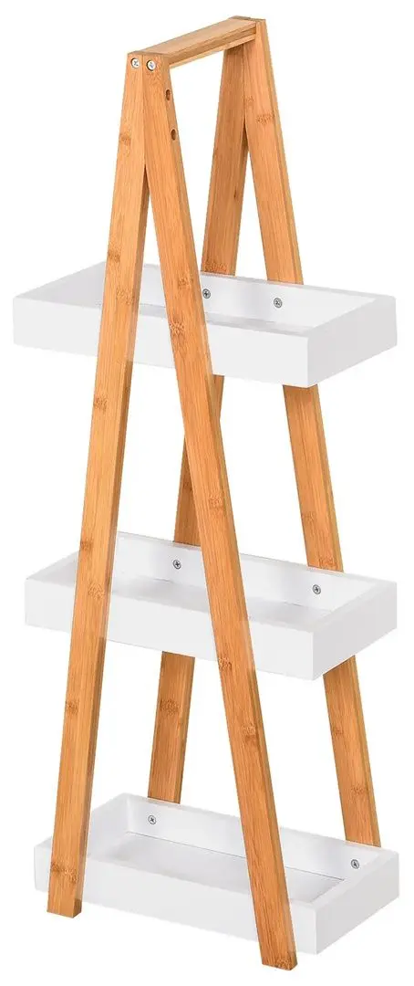 Стеллаж Kleankin 834-100V01GY (White/Bamboo)