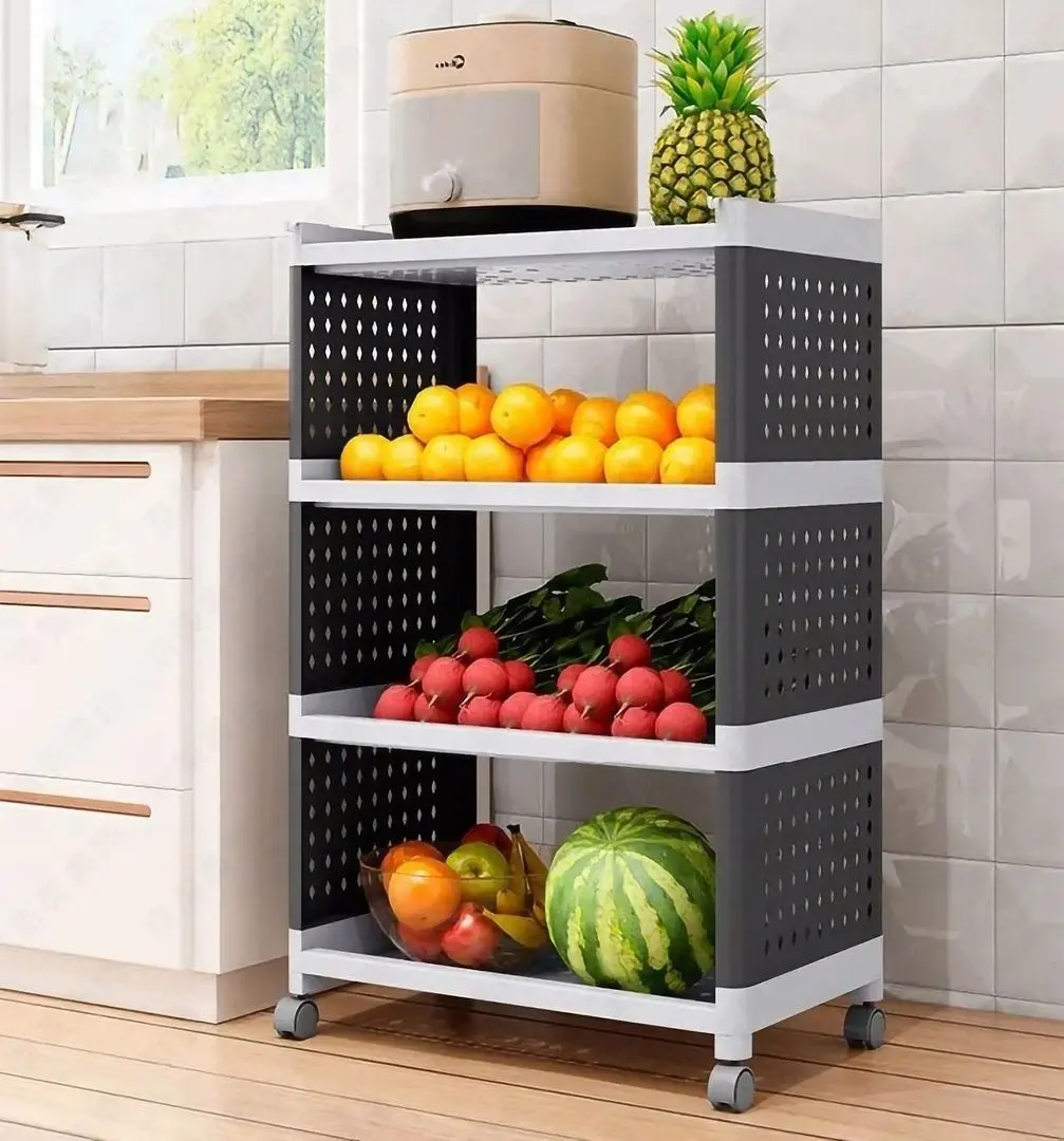 Стеллаж MagicHome Rolly 2212845 (Grey/White)