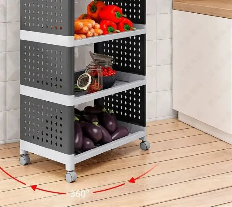 Стеллаж MagicHome Rolly 2212846 (Grey/White)