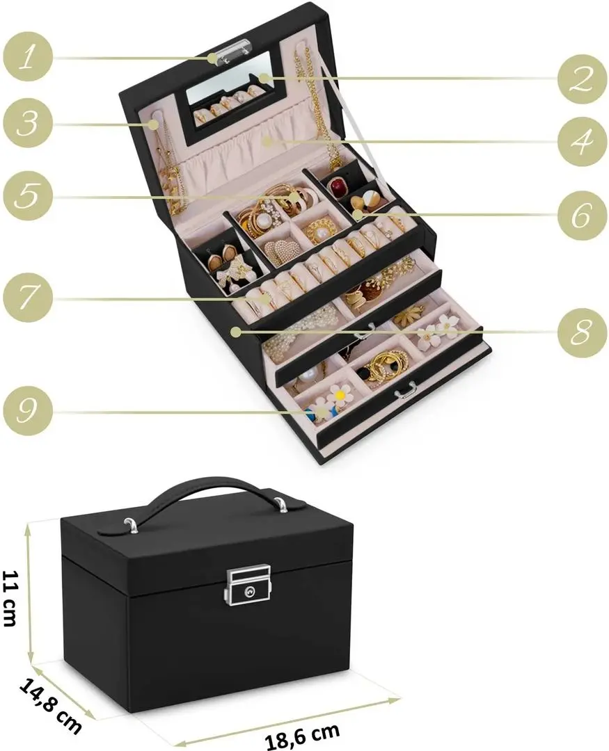 Органайзер для украшений Massido MS-700 (Black)