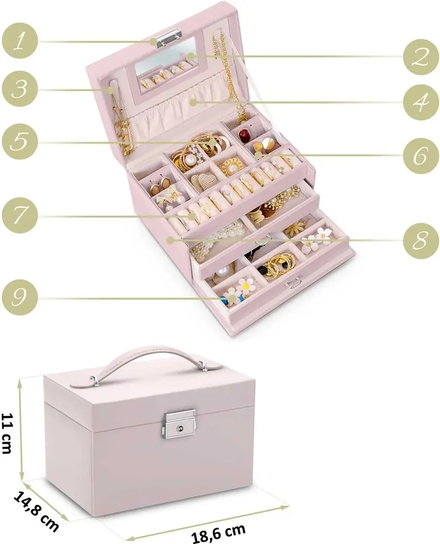 Органайзер для украшений Massido MS-700 (Pink)