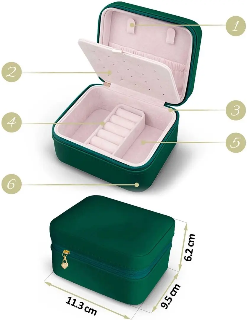 Organizator pentru bijuterii  Massido MS-702 (Green)