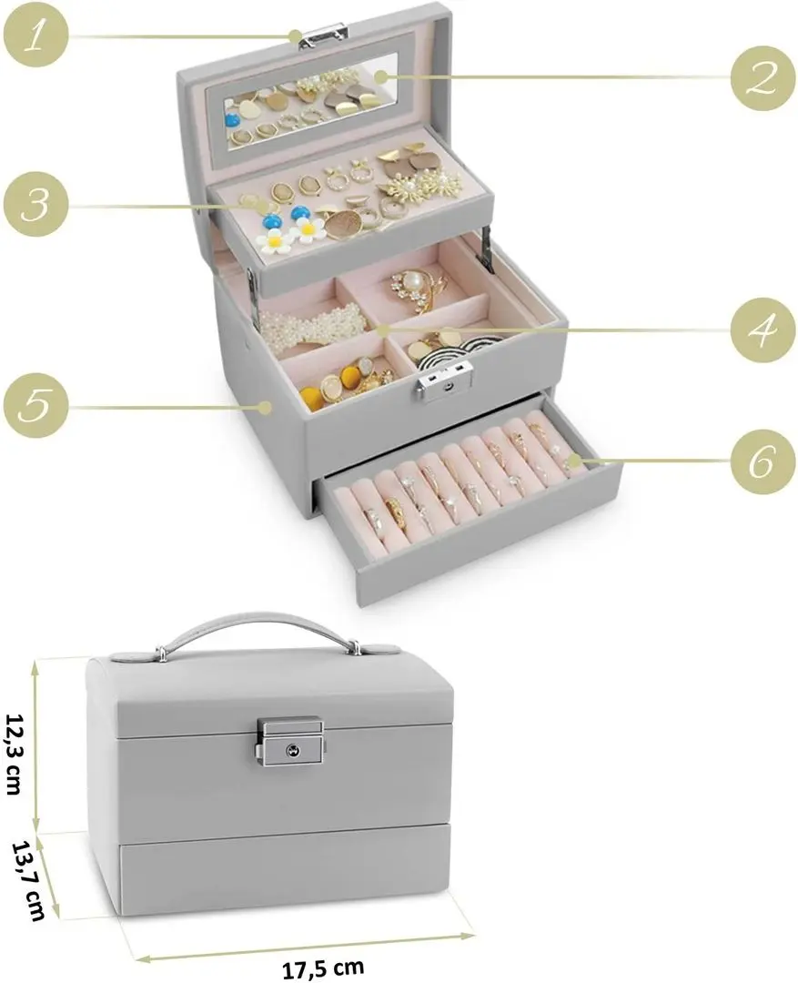 Organizator pentru bijuterii Massido MS-704 (Gray)