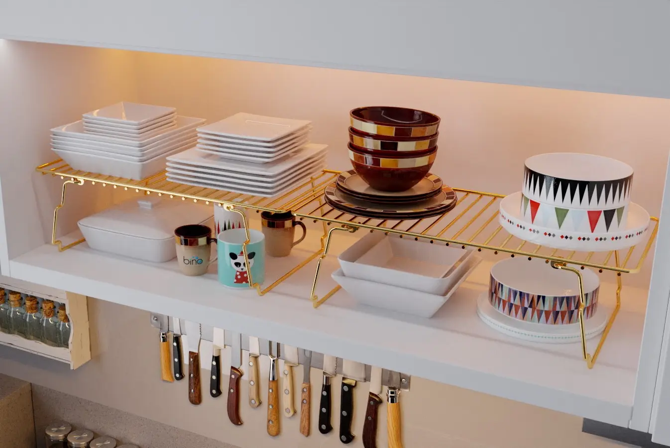 Подставка Mirage Meble 41x14x20 (Gold)