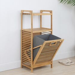 Корзина для белья Mobhaus Keri New (Natural/Gray) Thumb