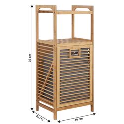 Корзина для белья Mobhaus Keri New (Natural/Gray) Thumb