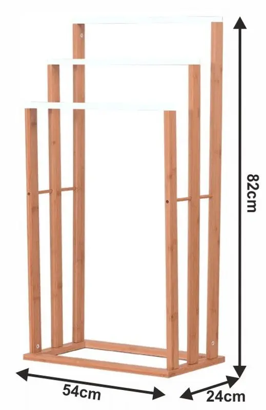Suport pentru prosoape Mobhaus Komo New (Natural/White) - 12