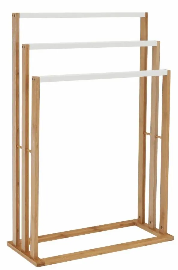 Suport pentru prosoape Mobhaus Komo New (Natural/White)