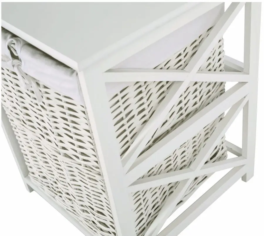 Табурет-корзина для белья Mobhaus Rafaello (White)