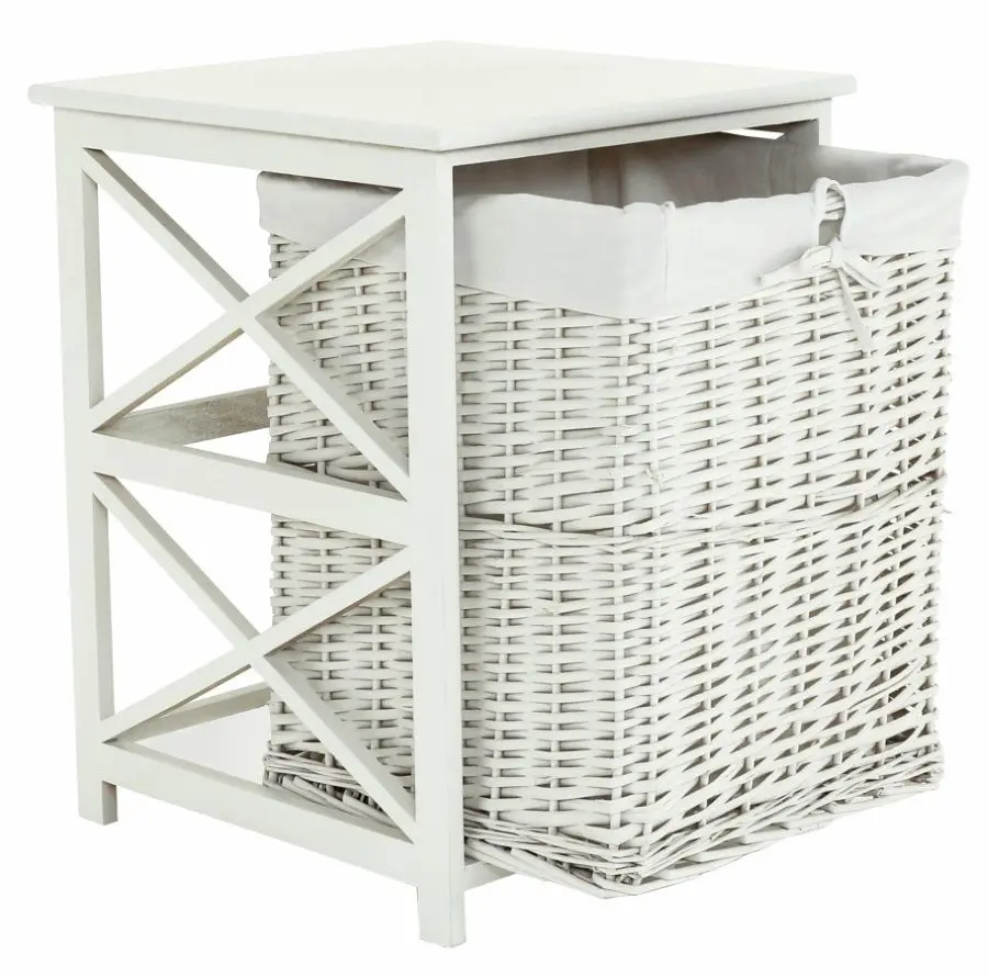 Табурет-корзина для белья Mobhaus Rafaello (White)