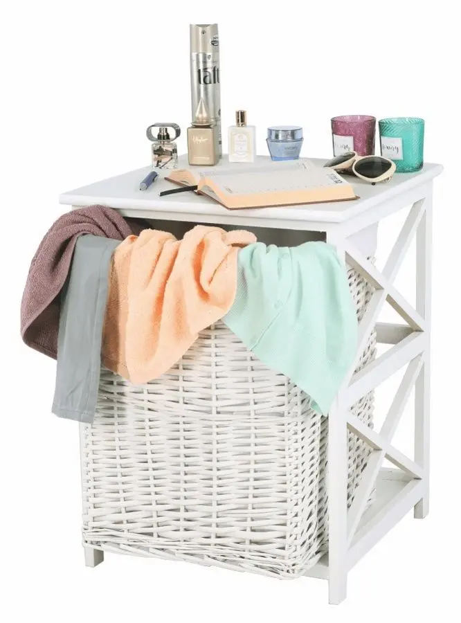 Табурет-корзина для белья Mobhaus Rafaello (White)
