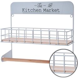 Держатель для бумажных полотенец EH Kitchen Market 48321 (White/Wood) Thumb
