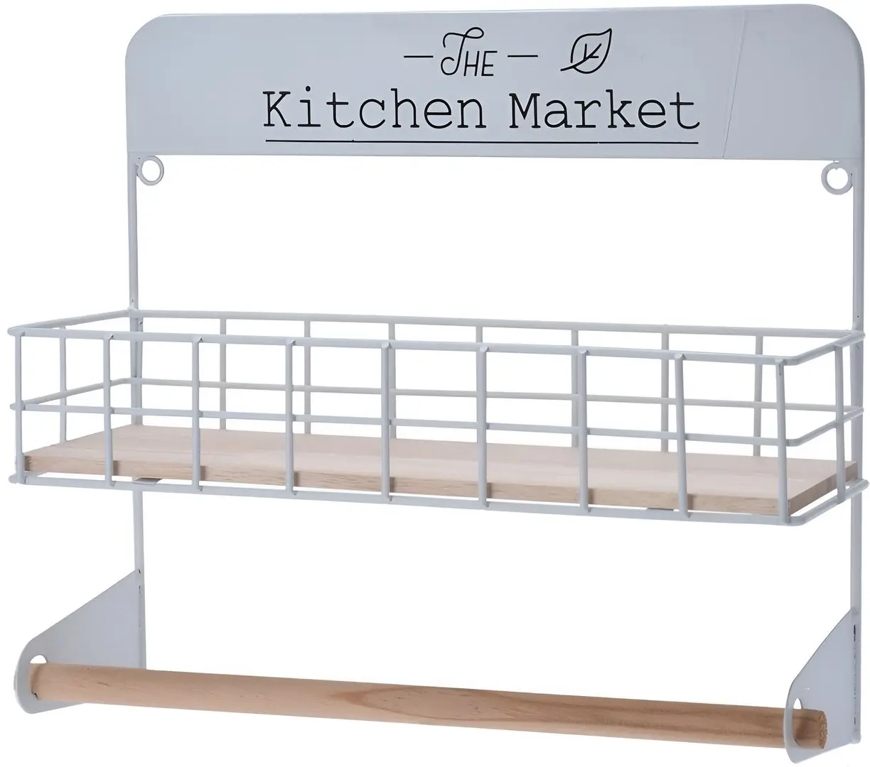 Держатель для бумажных полотенец EH Kitchen Market 48321 (White/Wood)