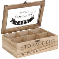 Organizator pentru ceai Excellent Houseware 47756 (Natural)