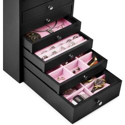 Comoda pentru bijuterii OneConcept Pompadour (Black) Thumb