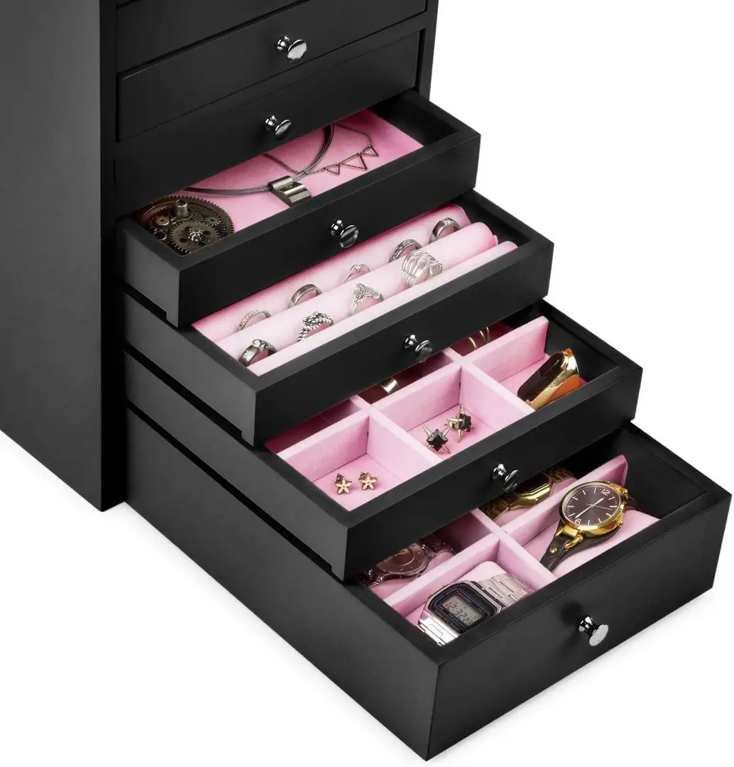 Comoda pentru bijuterii OneConcept Pompadour (Black) - 3