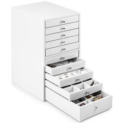 Comoda pentru bijuterii OneConcept Pompadour (White) Thumb