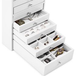 Comoda pentru bijuterii OneConcept Pompadour (White) Thumb