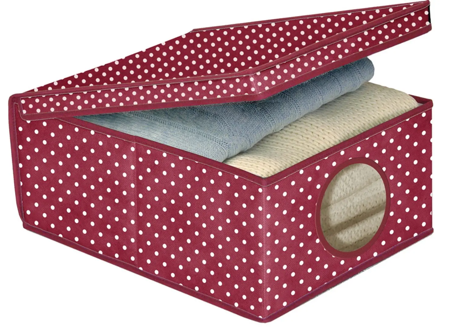 Коробка для хранения Ordinett Bordeaux 48x36x19 (Burgundy)