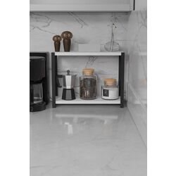 Suport Prestige 45x35x17 2 rafturi (White/Black) Thumb