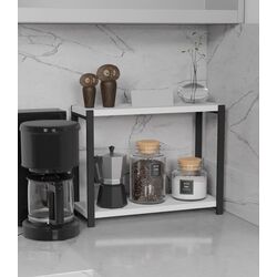 Подставка Prestige 45x35x17 2 полки (White/Black)