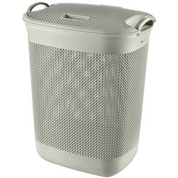Корзина для белья с крышкой Proff Pearl 60L (Gray)