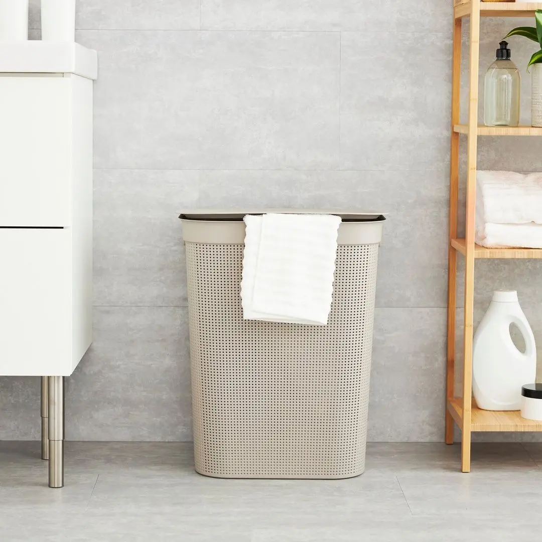 Корзина для белья Rotho Brisen 50L (Cappuccino) - 4