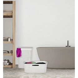 Cos pentru rufe Rotho Brisen 50L (White) Thumb