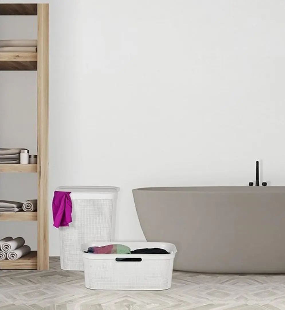 Cos pentru rufe Rotho Brisen 50L (White) - 3