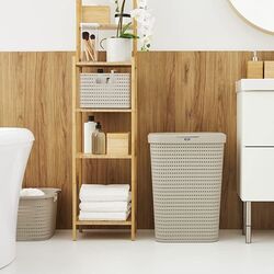 Cos pentru rufe Rotho Country 55L (Cappuccino) Thumb