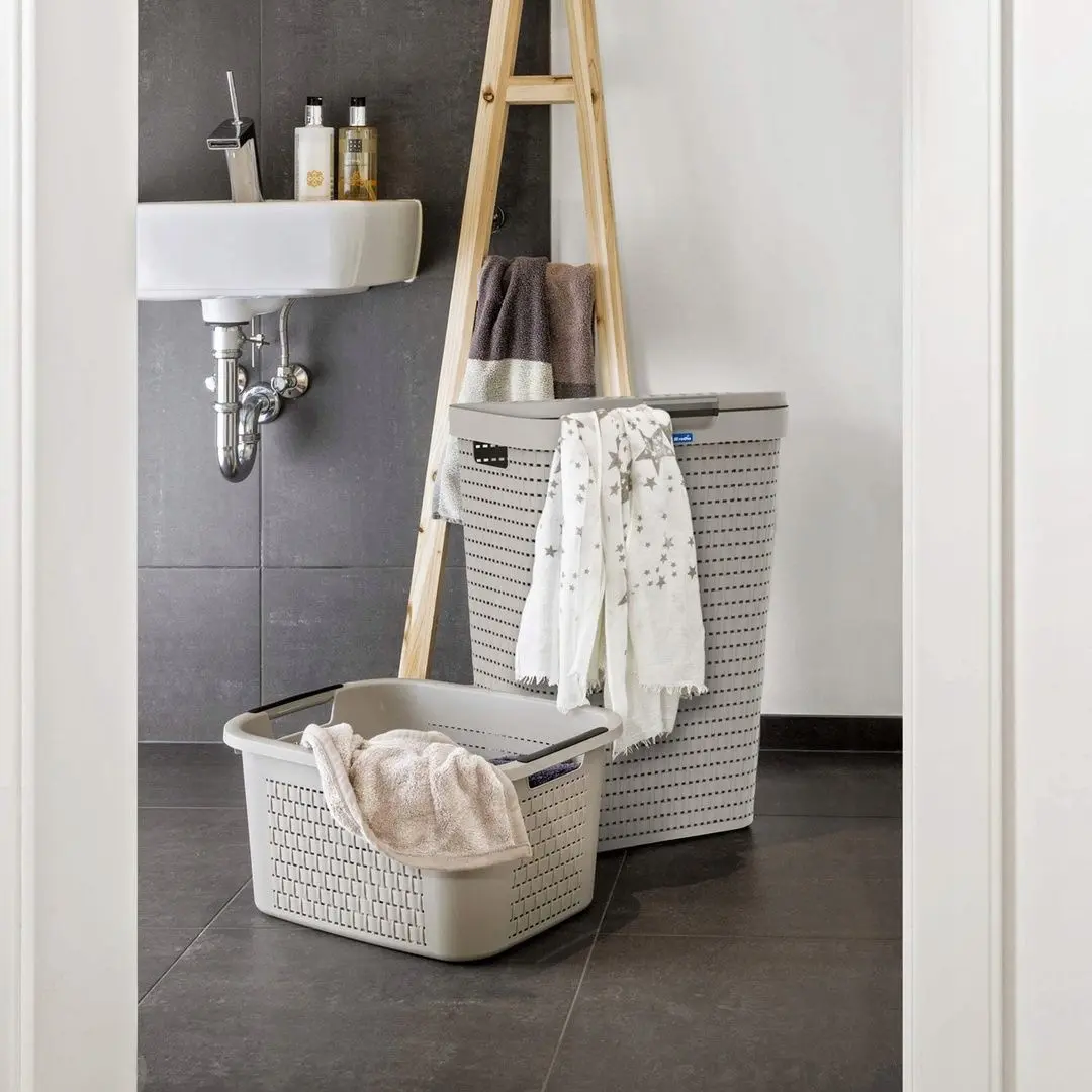 Cos pentru rufe Rotho Country 55L (Cappuccino) - 3